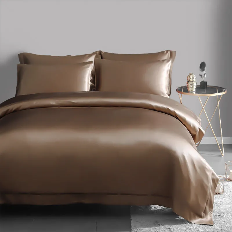 19 Momme 3PCS Duvet Cover Set Seamless Luxury Silk Bedding Sets