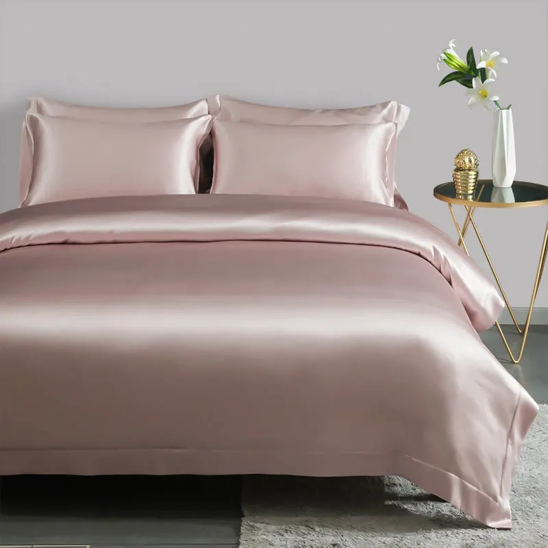 19 Momme 4PCS Duvet Cover Set( Flat Sheet) Silk Bedding Sets