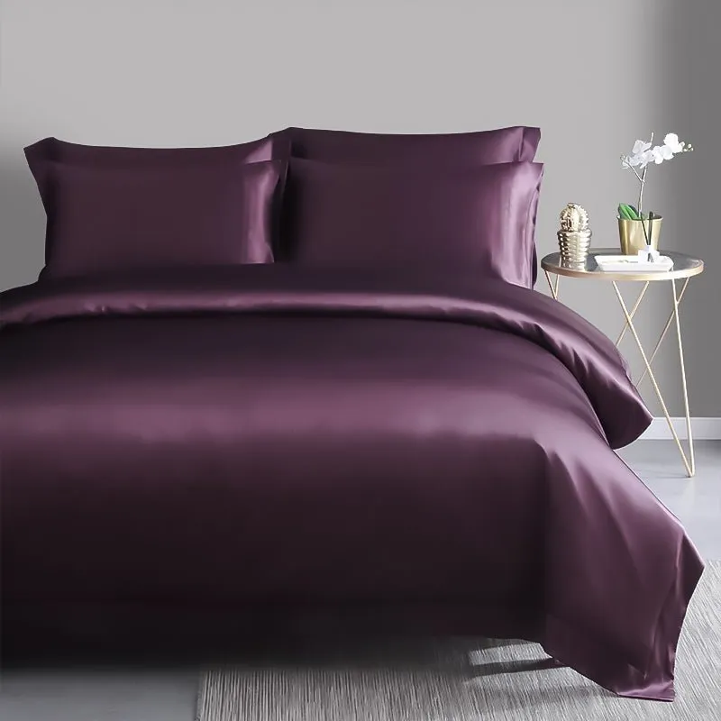 19 Momme 4PCS Duvet Cover Set( Flat Sheet) Silk Bedding Sets