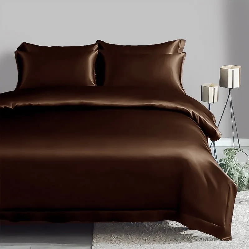 19 Momme 4PCS Duvet Cover Set( Flat Sheet) Silk Bedding Sets