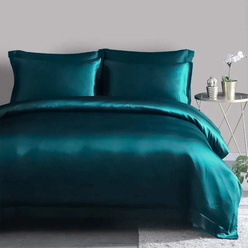 19 Momme 4PCS Duvet Cover Set( Flat Sheet) Silk Bedding Sets