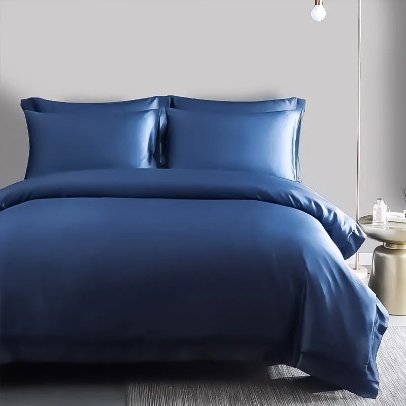19 Momme 4PCS Duvet Cover Set( Flat Sheet) Silk Bedding Sets