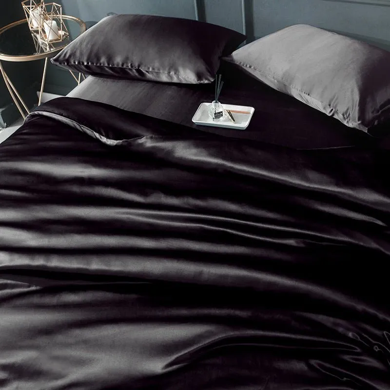 19 Momme 4PCS Duvet Cover Set( Flat Sheet) Silk Bedding Sets