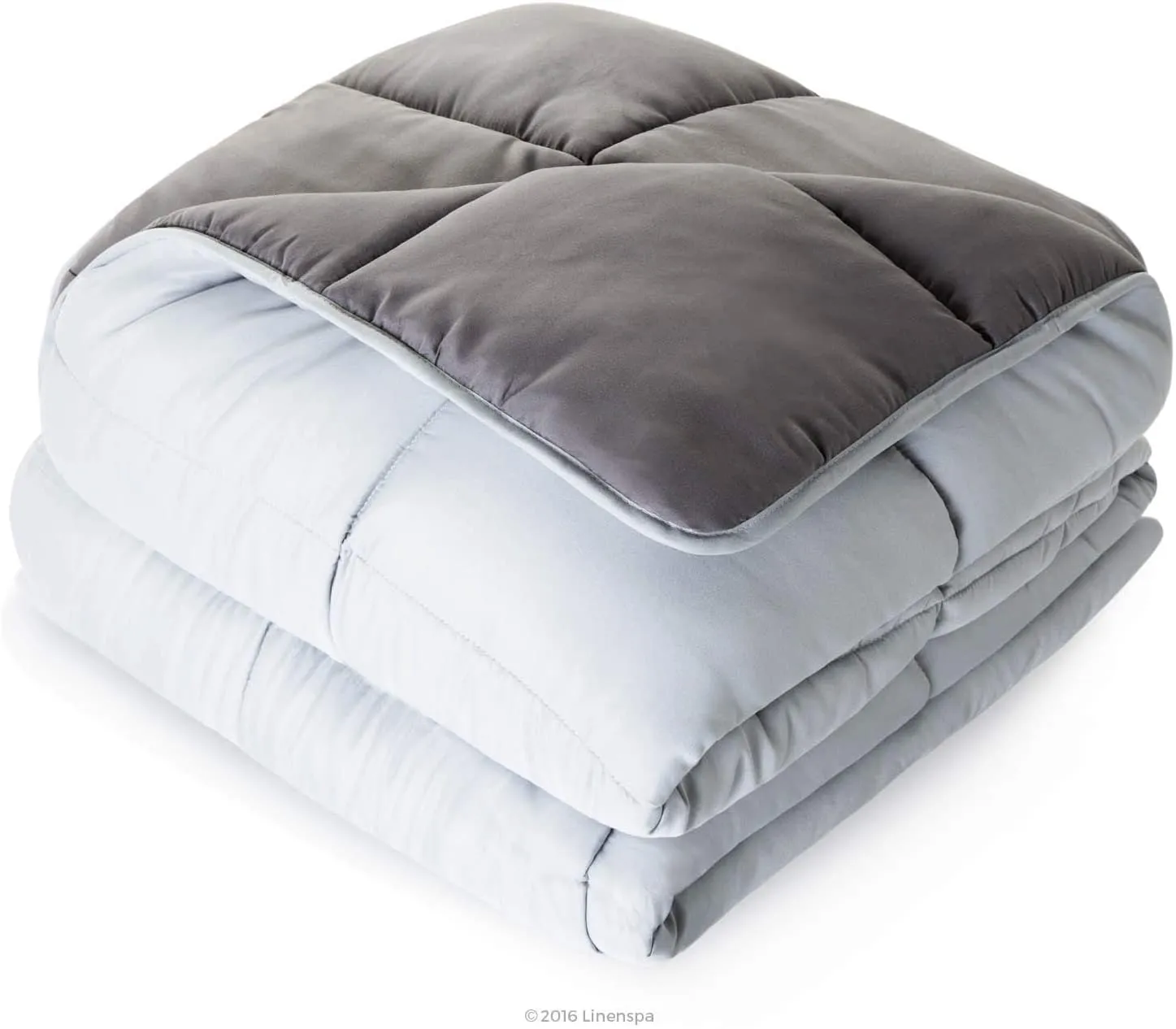 All-Season Quilted Comforter - Corner Duvet Tabs - Hypoallergenic - Plush Microfiber Fill