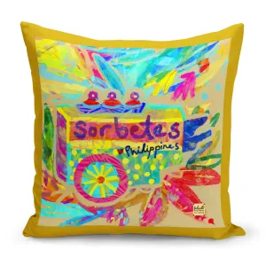 Bibsisita Pillow Case Square 20x20 - Sorbetes - Brown