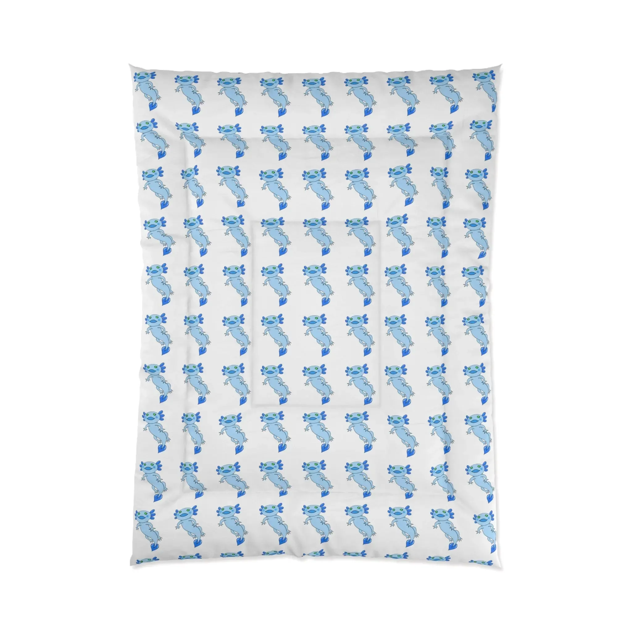 Blue Axolotl Comforter