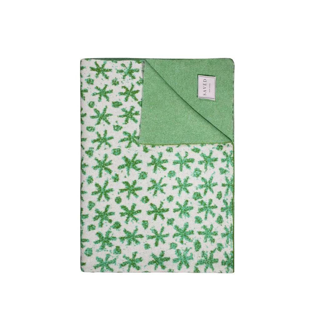Early Stars Mint Cashmere Blankets by Saved NY