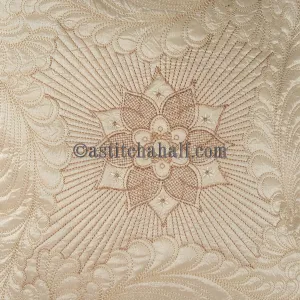 Feathers Latte Pillow Quilt Combo