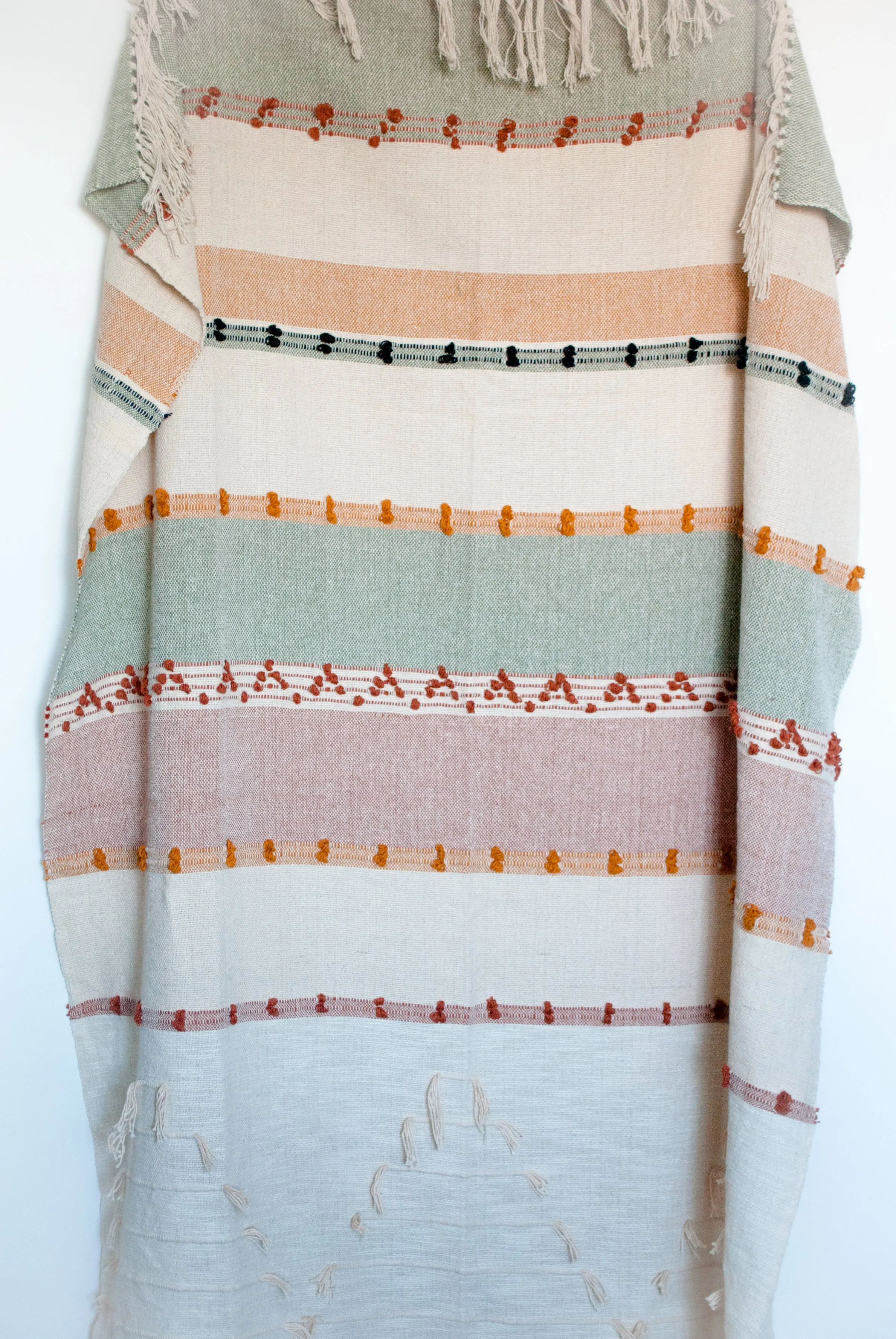 Handwoven Accent Throw in Neutrals