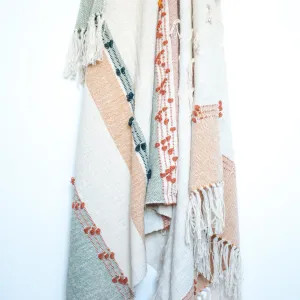 Handwoven Accent Throw in Neutrals