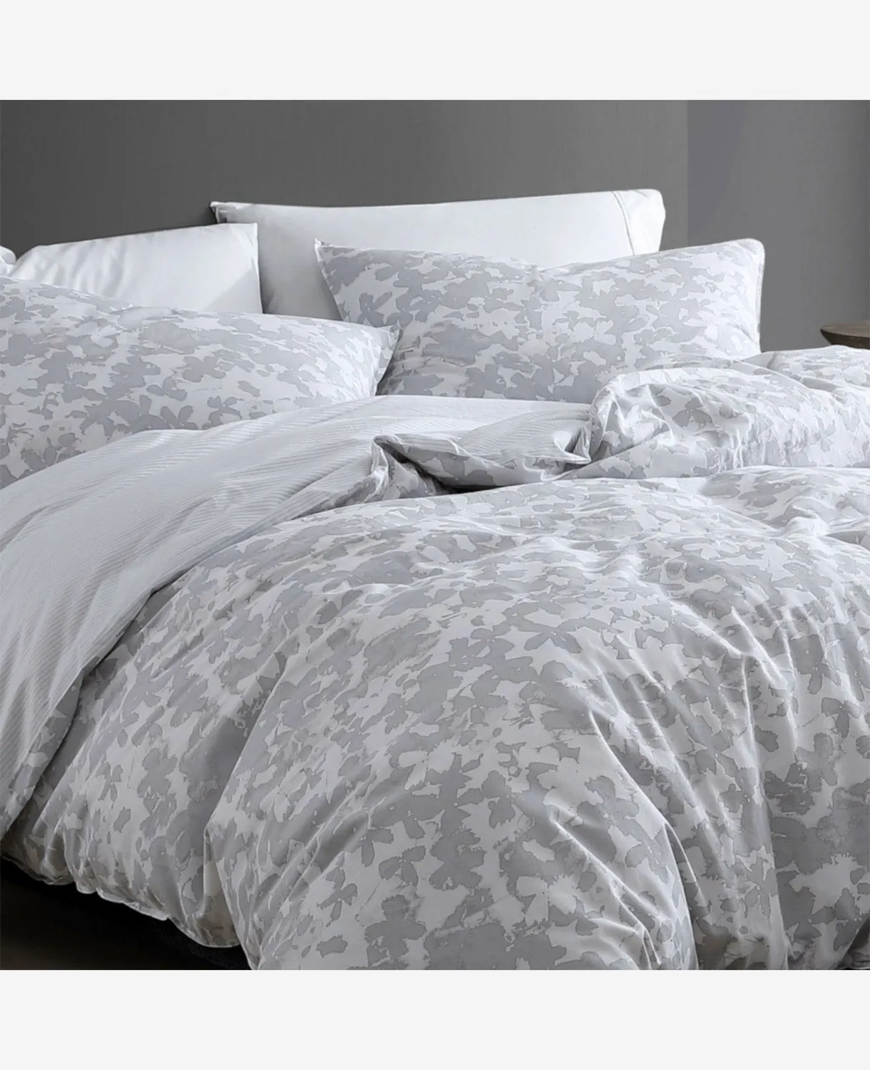 Merrion Grey Comforter   Sham Set
