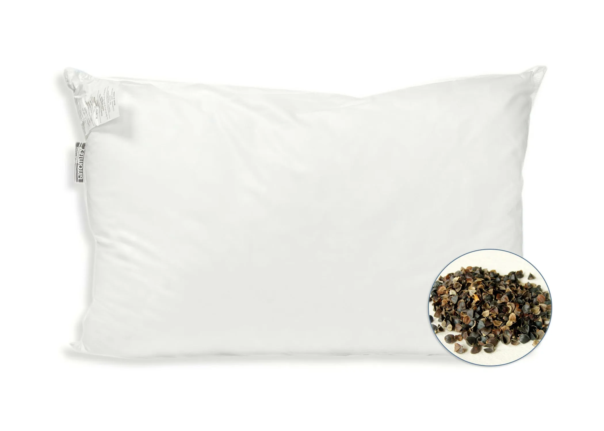 Pillowtex Kyoto Pillow - Half Buckwheat Half Polyester Pillow - Japanese Style Pillow