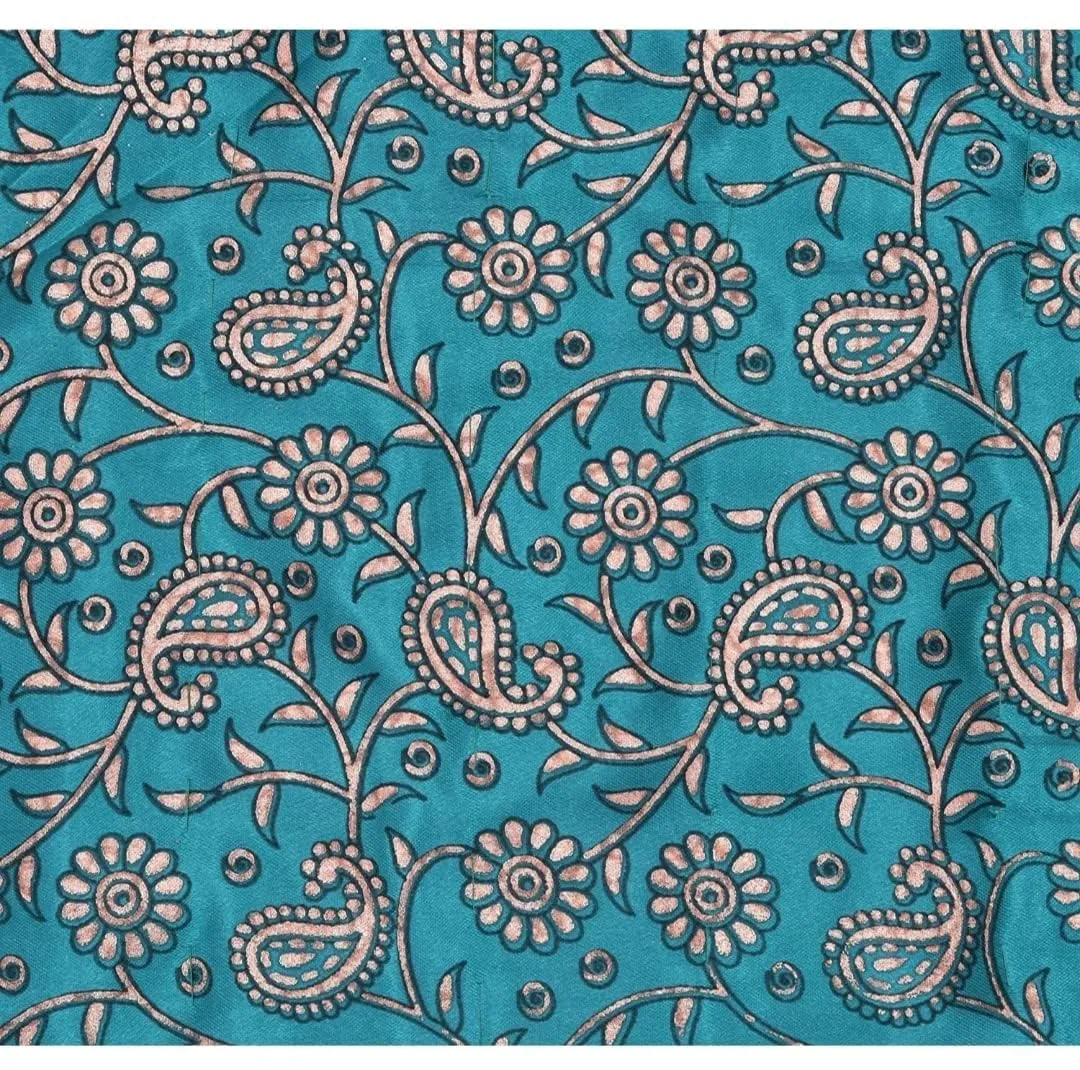 SIBLEY Silk Cotton Soft Jaipuri Razai for Traditional Double Bed Winter Heavy Quilt Ac Blanket Rajai Comforter - (85X100 inches),Green Colour, Lightweight